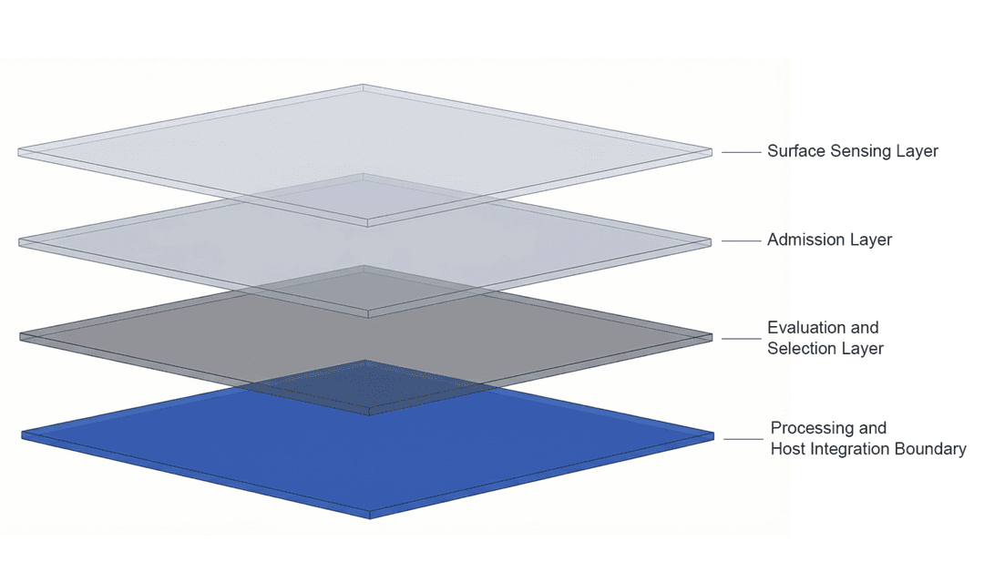 Figure 2-2 : High-level layered composition of the TCS architecture.